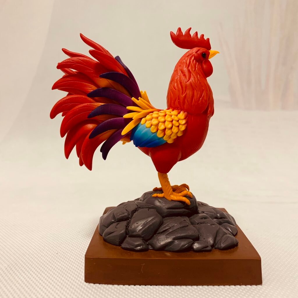 Handmade Rooster Figurine for Gift